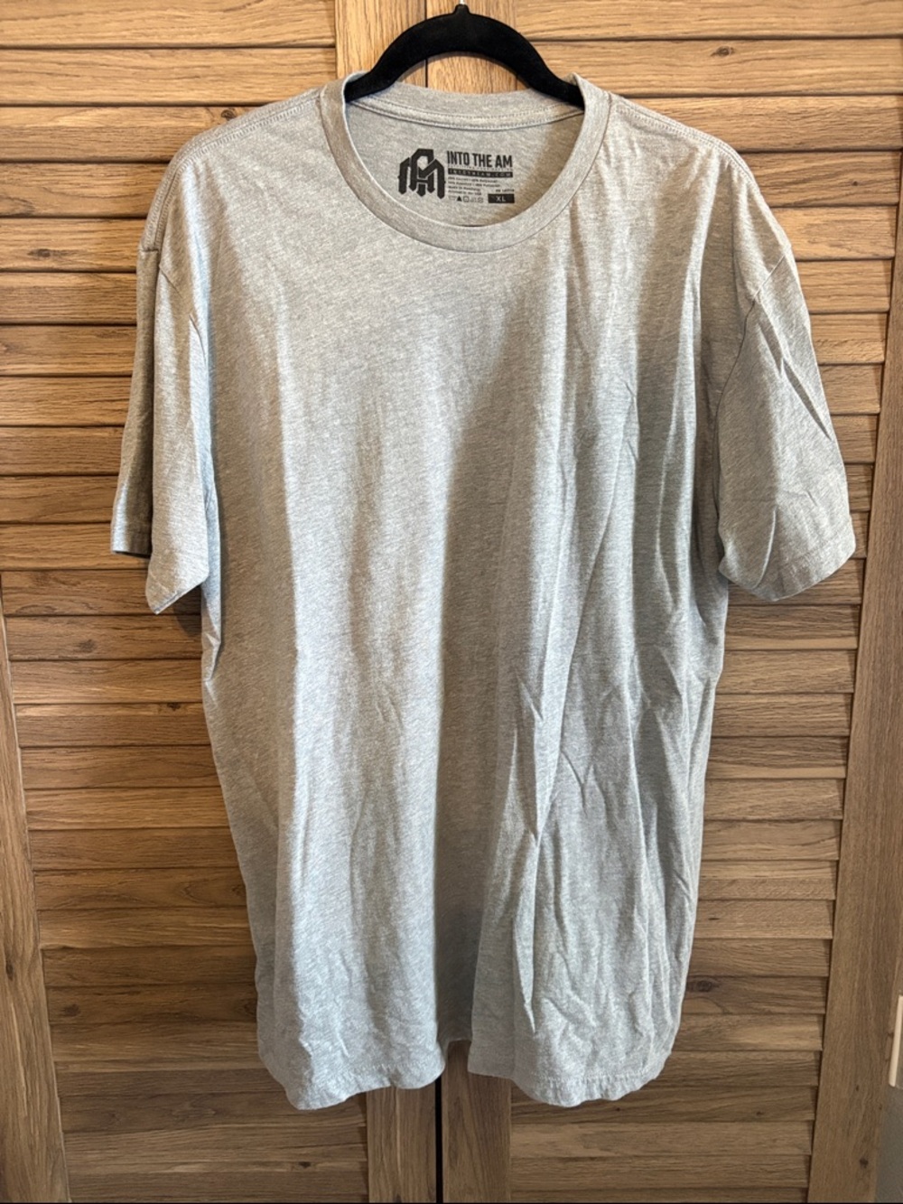 Into The AM Men's Gray Crewneck Short Sleeve T-Shirt